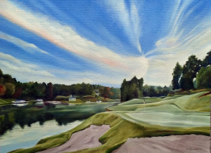 Michael Ferrari SC golf painting